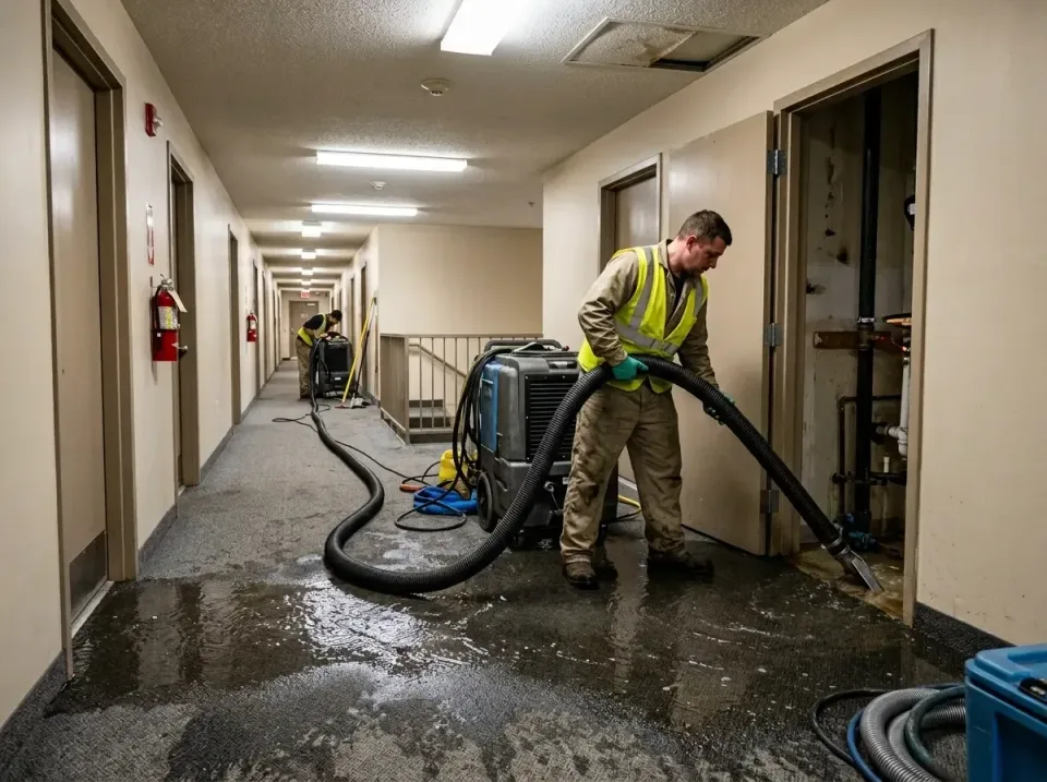 multi-unit-apartment-hallway-f-005 — frequently asked questions, Emergency Burst Pipe Water Extraction & Removal in Ripon, CA